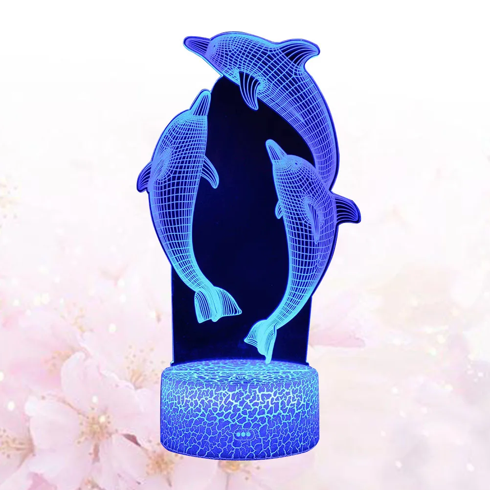 مصباح ليلي ثلاثي الأبعاد يغير ضوء ديكور LED لغرفة النوم وغرفة الأطفال والمكتب هدية تزيين المنزل