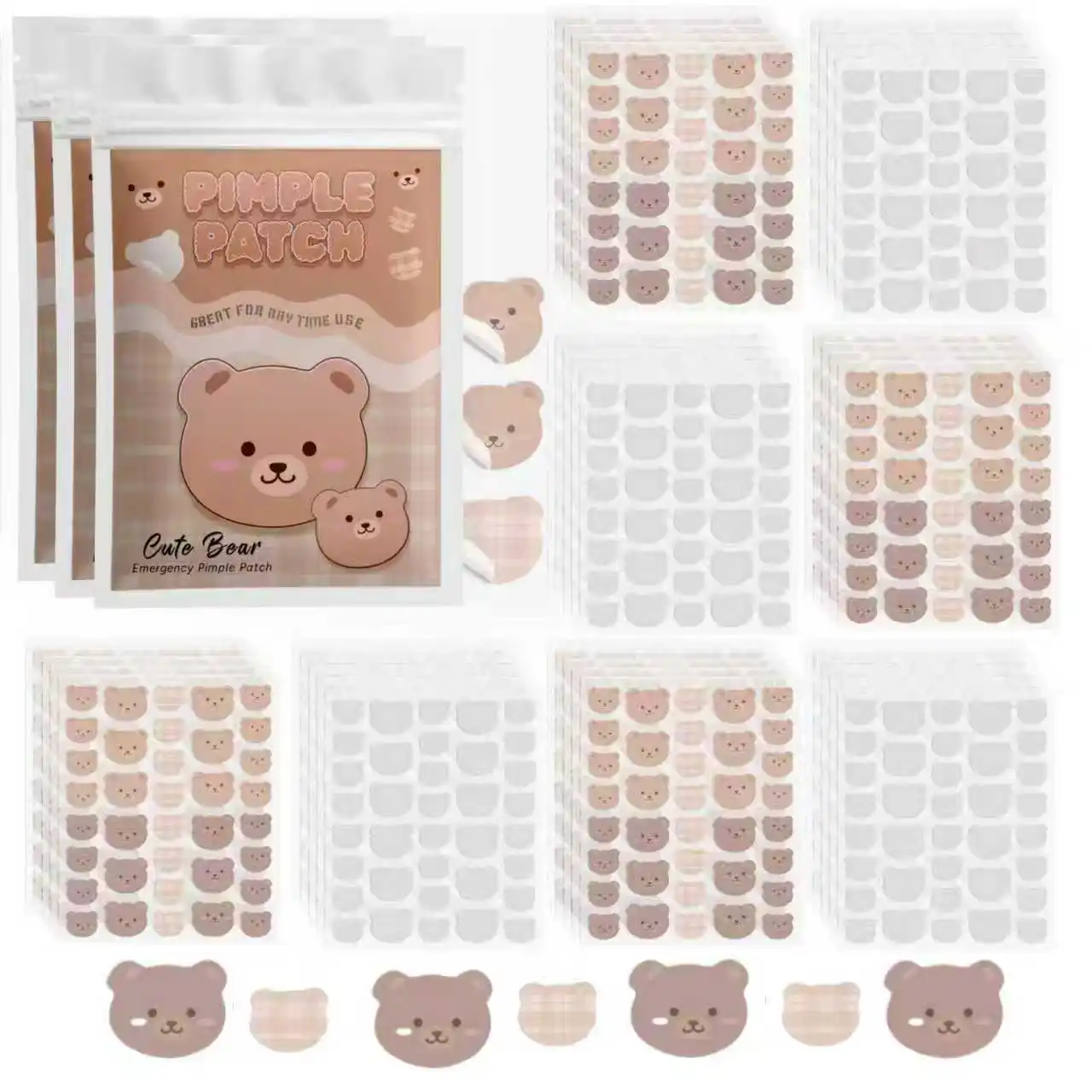 720 pieces of cartoon facial acne patches, concealer, acne patch and pimples patch, ultra-thin and breathable