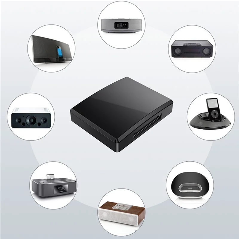 Стабильная производительность-30-контактный Bluetooth 5.4 аудиоприемник HIFI без потерь музыка высокая совместимость беспроводной A2DP для 30-контактной док-станции Analo