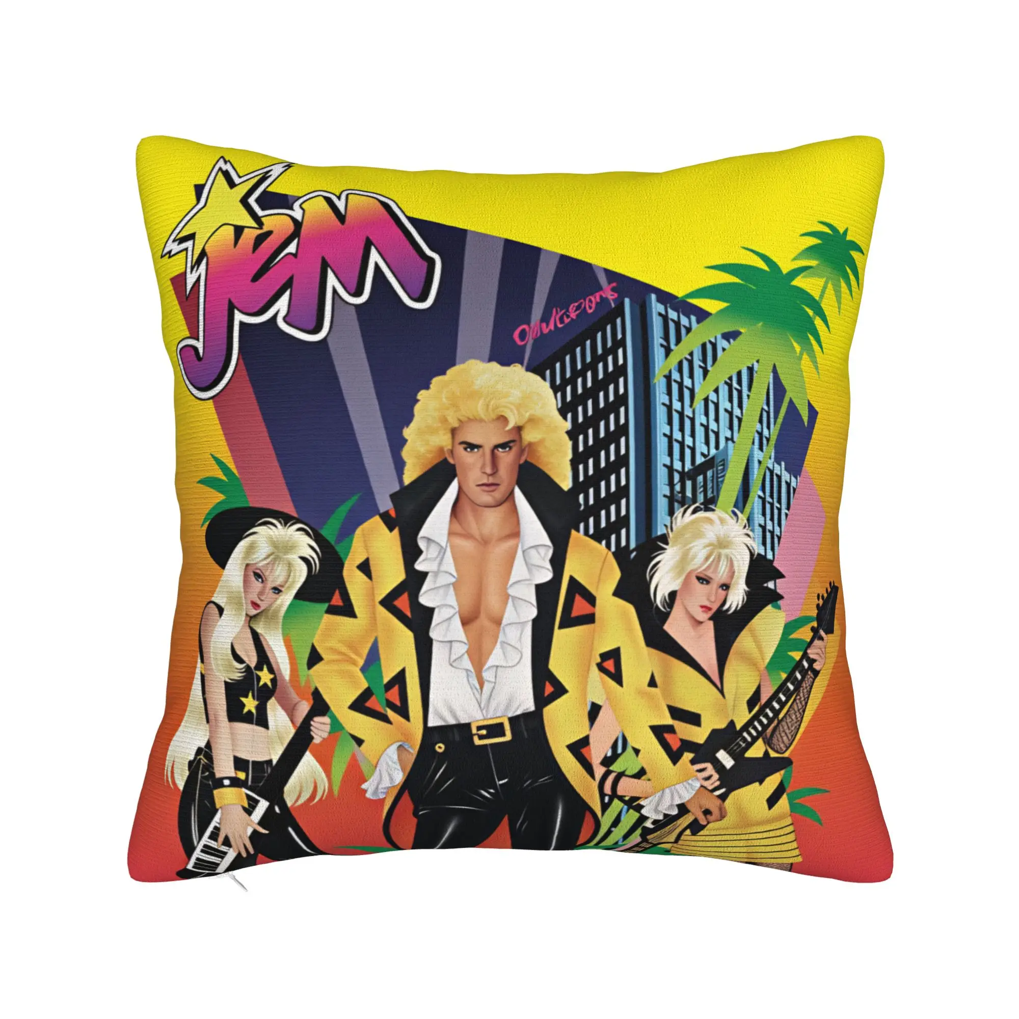 Jem And The Holograms Movie Pillow Cover  Graphic Cushion Cover Morden Pillow Case For Sofa Home Decor