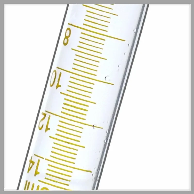 Glass Centrifuge Tube 15 ml Glass Test Tubes With Screw Cap & Scale Resistant High Temperature Tube Diameter 18mm 10/PK