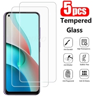 5Pcs HD Screen Protector For Xiaomi Redmi Note 15 Pro 14 13 Pro 12R 11T 10S 9S Tempered Glass Clear Anti Scratch Film