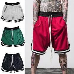 Men's Sports Basketball Shorts Mesh Quick Dry Gym Shorts for Summer Fitness Joggers Casual Breathable Short Pants Scanties Male