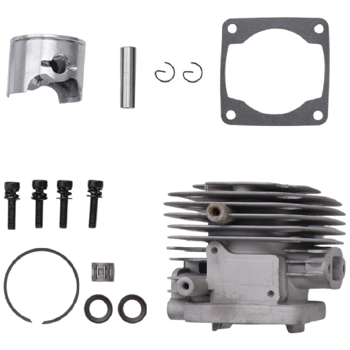 4 Bolt 32Cc Engine Cylinder Kit for Rovan Cy Zenoah Engine for 1/5 Hpi Km Rv Baja 5B 5T 5Sc Losi Rc Car Parts