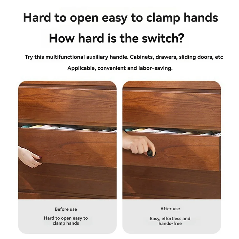 PORK-Non-Perforation-Free Dual-Use Wardrobe Handles Cabinet Mini Handles Come With Adhesive Drawer Handles Come With Adhesive