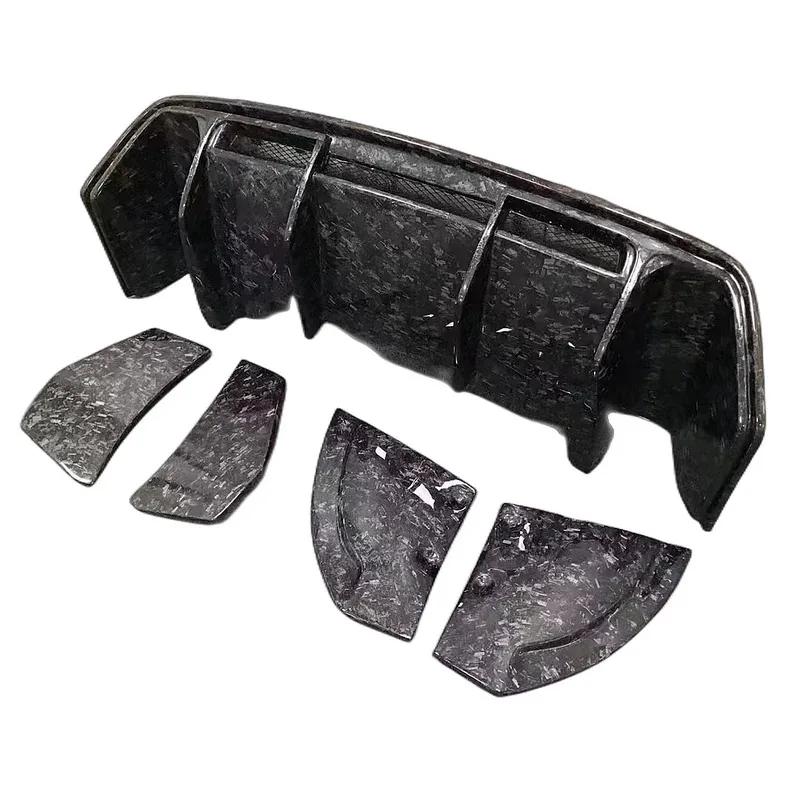 Suitable for  R8 V8 V10 2016-2019 Rear Lip Diffuser Carbon Fiber Rear Bumper Spoiler Peormance Car Tuning Components