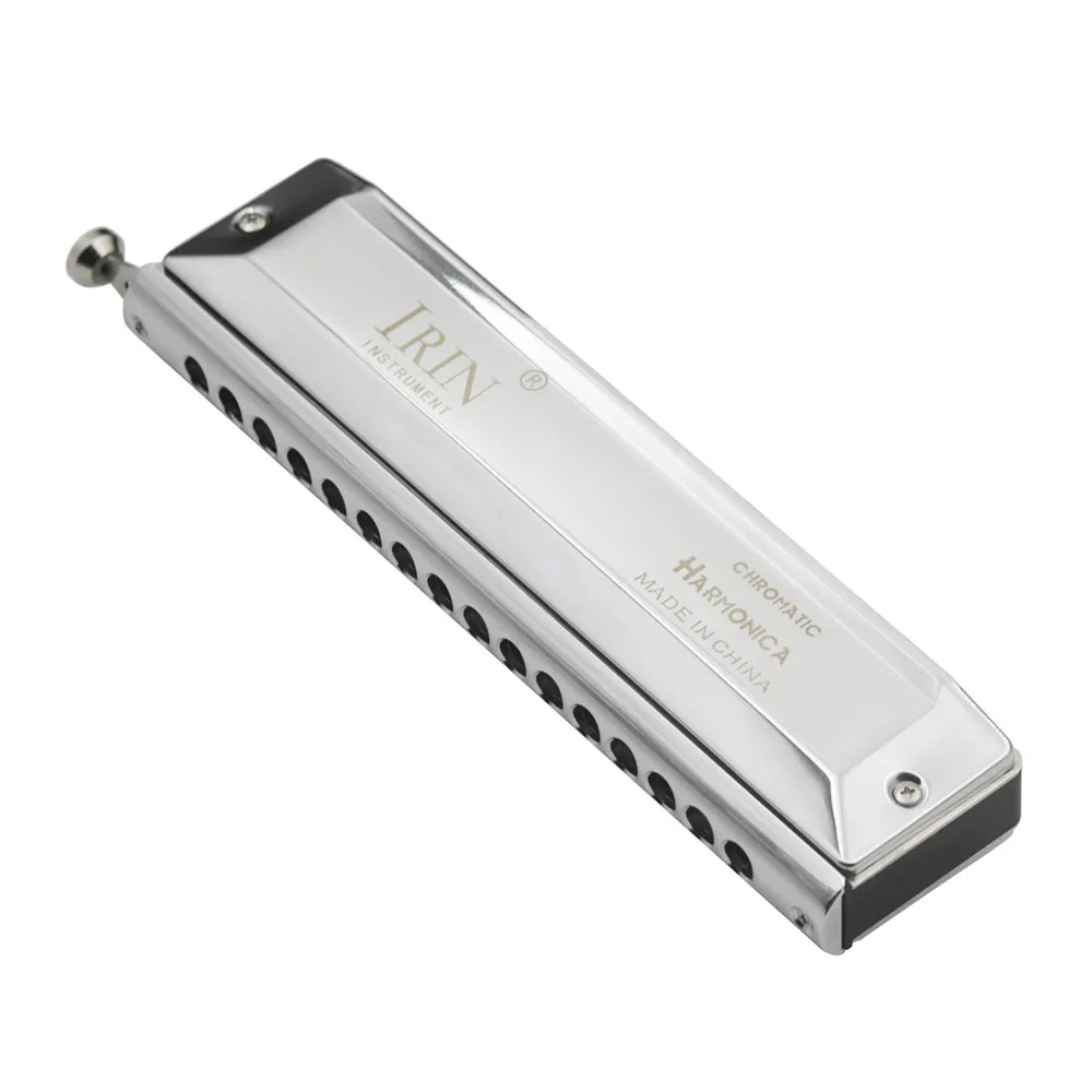 16 Hole 64 Tones Chromatic Harmonica Mouth Organ Key of C Reed Wind Instrument for Beginners Adults Music Lovers with Cleaning