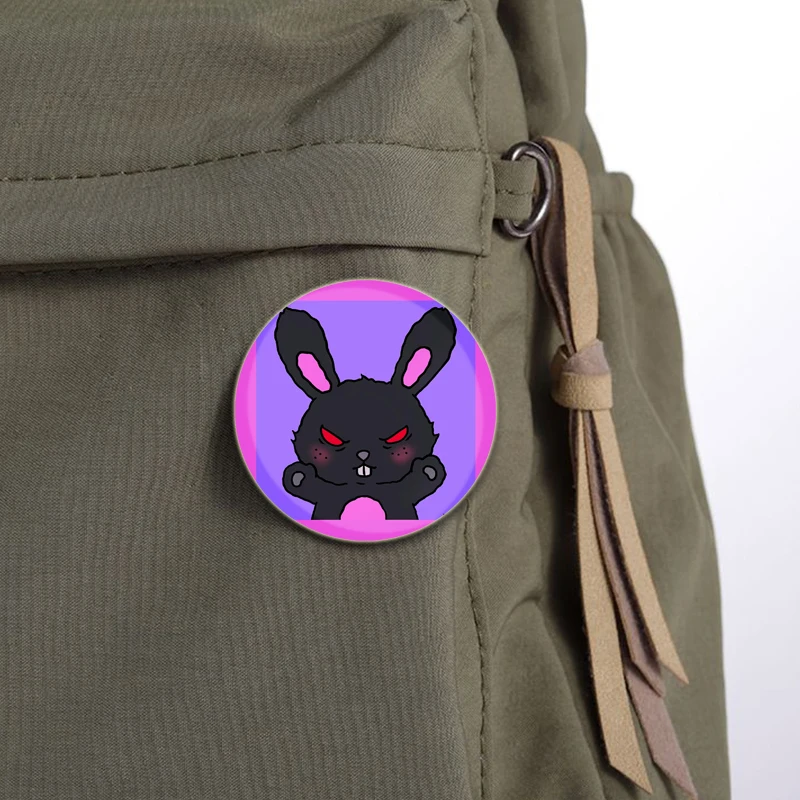 58/44/32mm Anime Cute Cat Tinplate Soft Button Pins Cartoon Funny Icon Brooch Clothes Decoration Creative Badge Lapel Pin Gifts