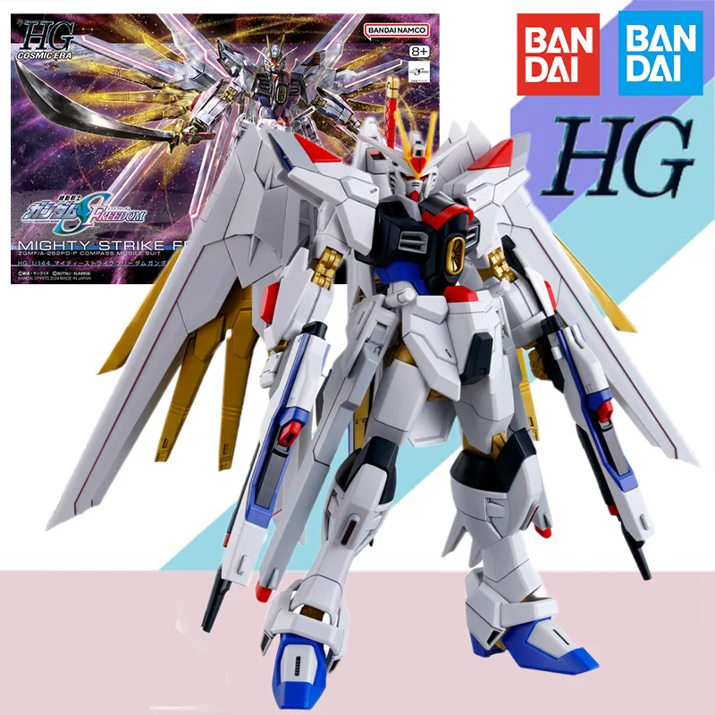 

Оригинальная аниме модель Bandai HGUC 1/144, GUNDAM MIGHTY Страйк Фридом, аниме фигурка в сборе, набор моделей, игрушка, подарок для детей