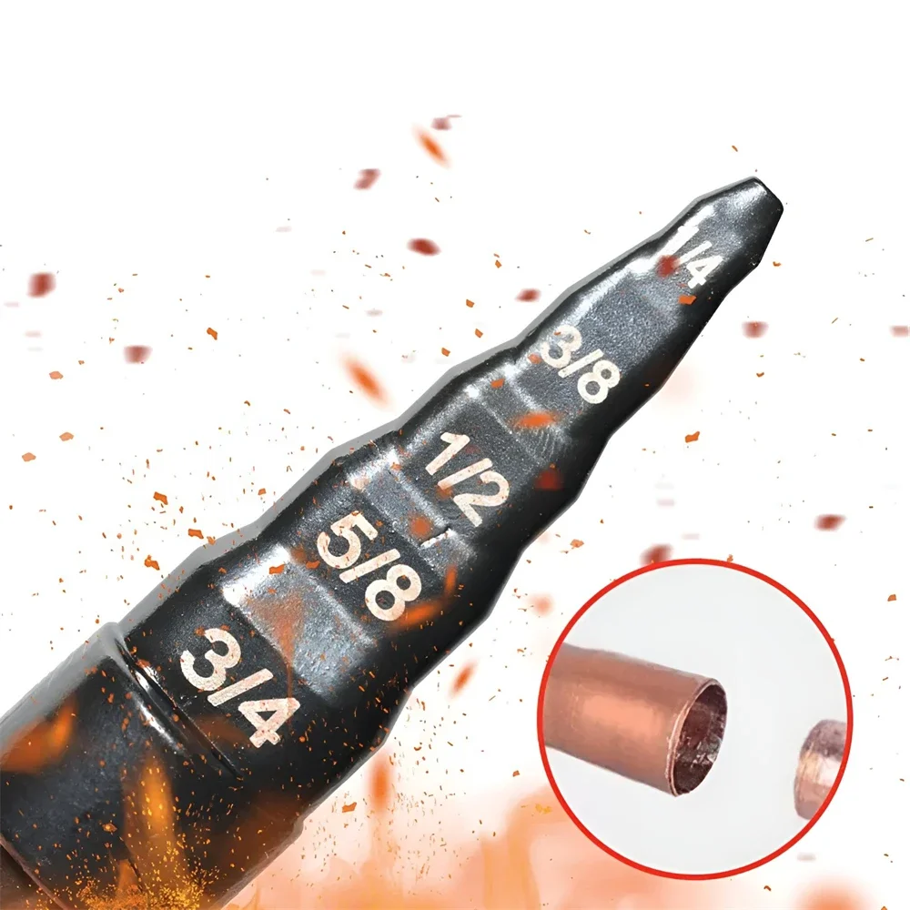 Repair Tool Air Conditioner Copper Pipe Expander Swaging Drill Bit Set 5 in 1 Swage Tube Expander Soft Copper Tubing Tools