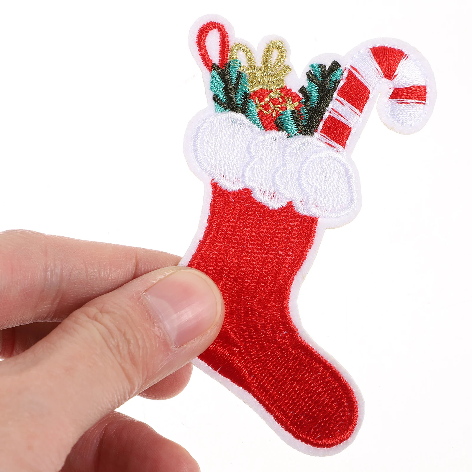 

18pcs Santa Claus Cloth Patch Christmas Embroidery DIY Decor for T-shirts Skirts Jeans Hats Bags Stickers Cartoon Down Patches