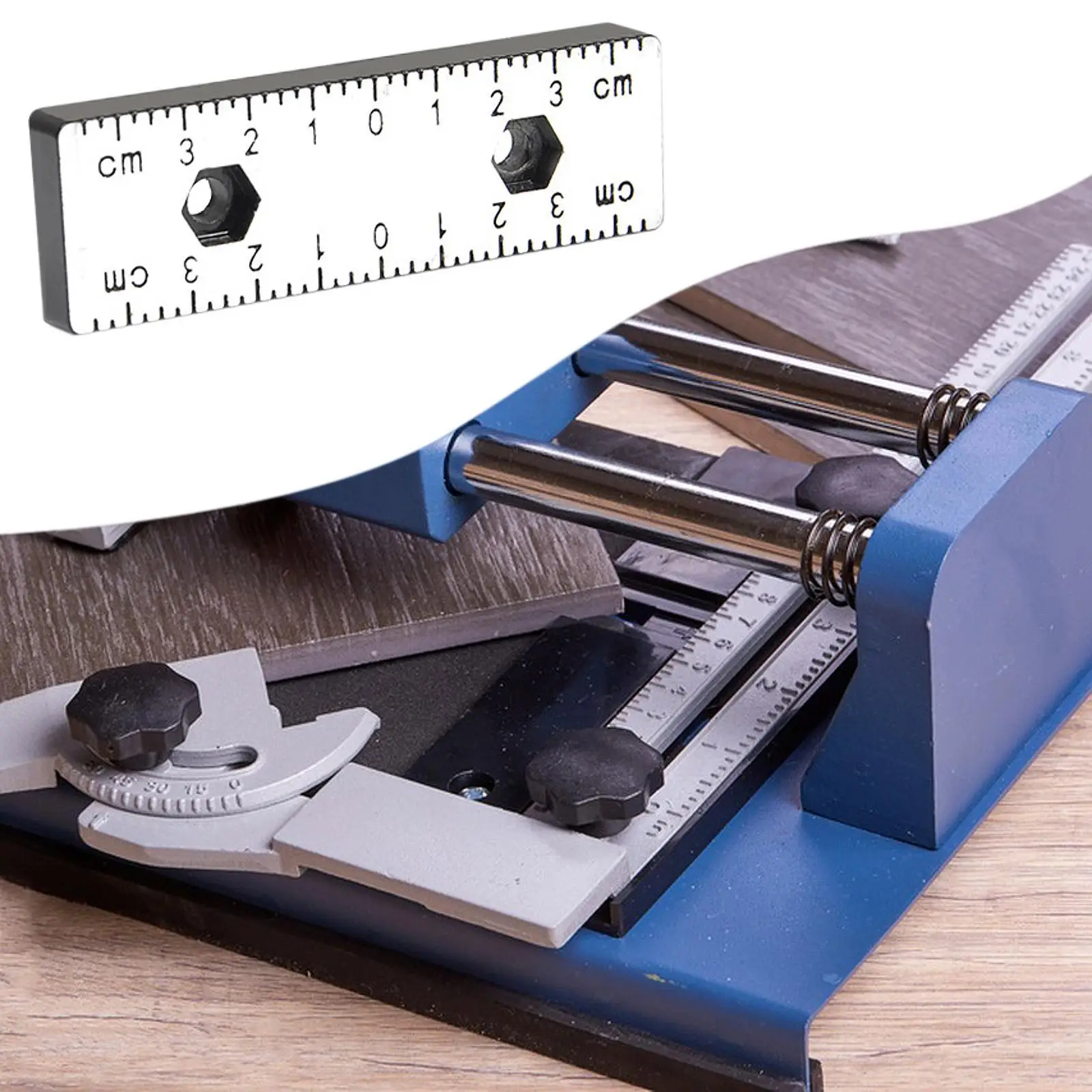 Tile Cutting Accuracy Ruler Metal Gauge Accessory for Manual Tile Cutter and Tile Laying Tools for Professional Tilers
