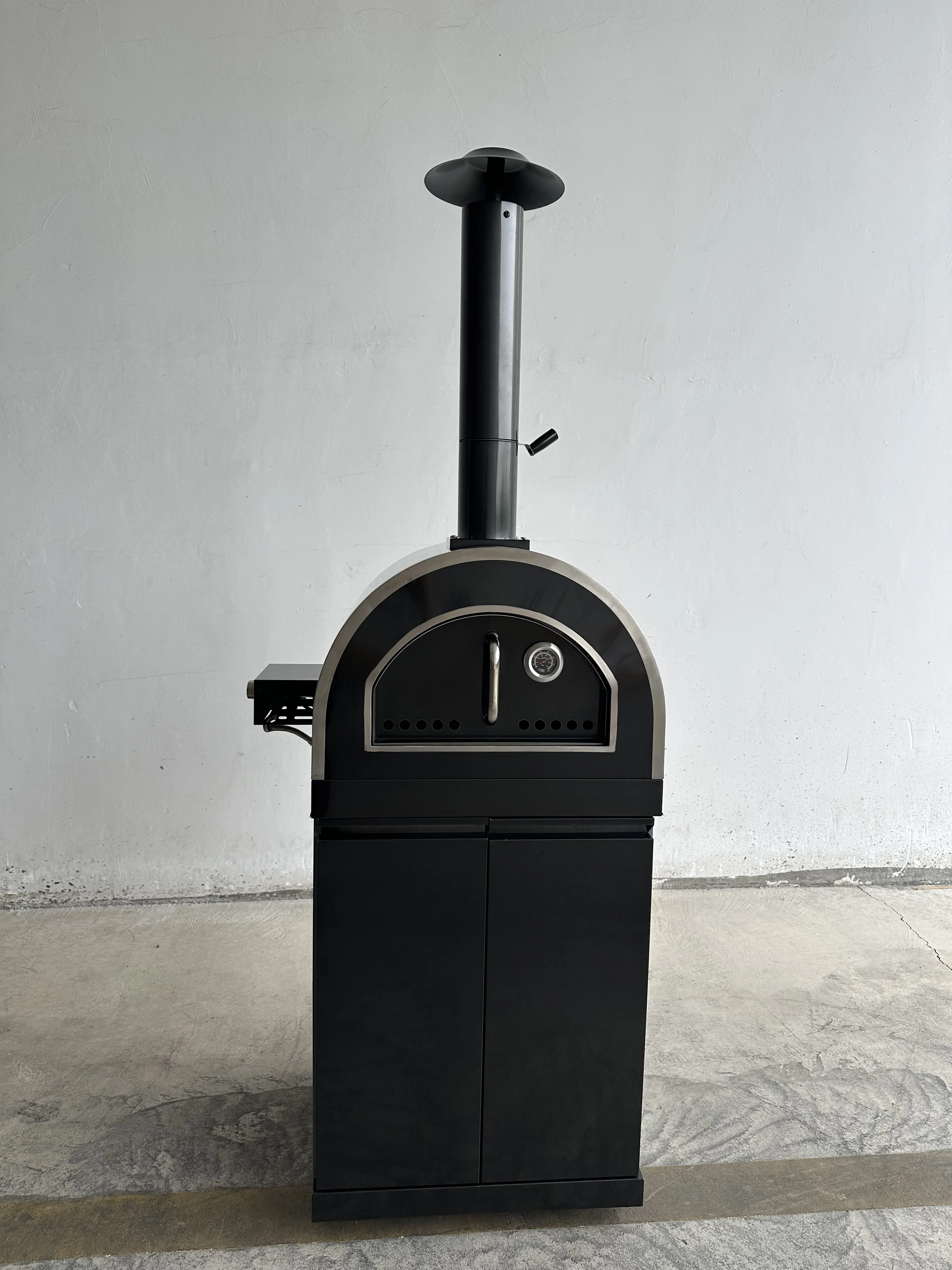 Stainless Steel Gas Pizza Oven with BBQ Grill Easy Assembly Outdoor Cooking Set for Backyard Patio & Garden Use