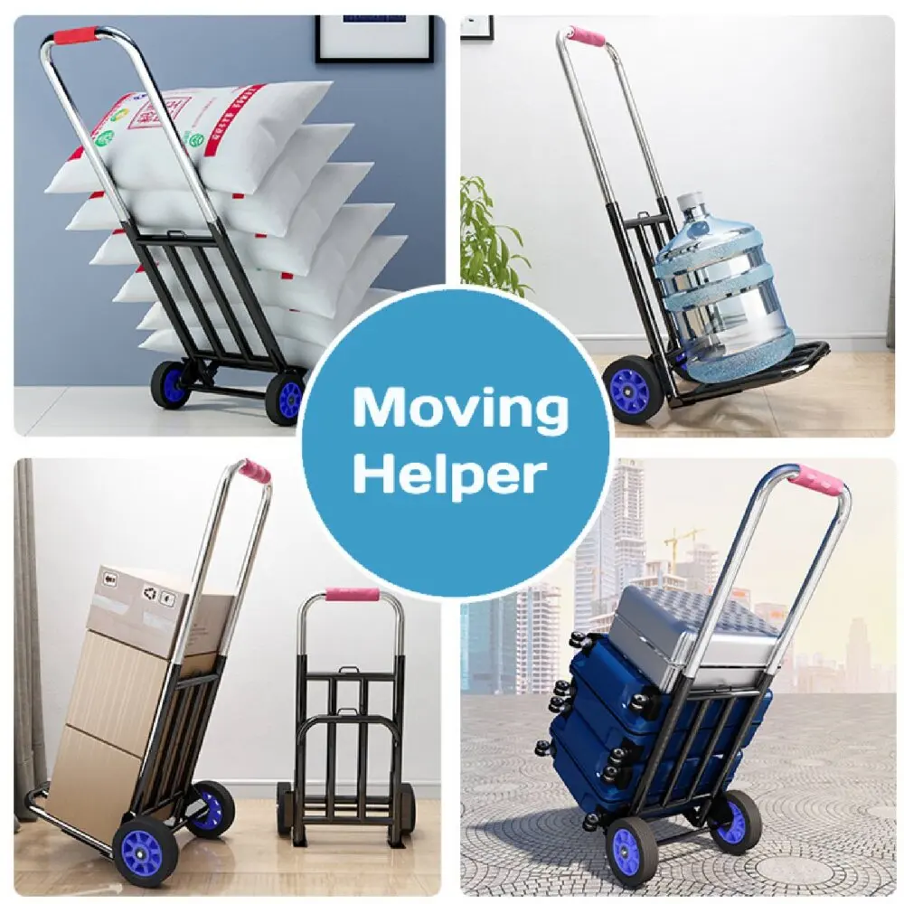 Heavy Duty Folding Hand Truck Shopping Trolley Baggage Trolley Baggage Trolley Cart  carrito de super plegable trolley cart