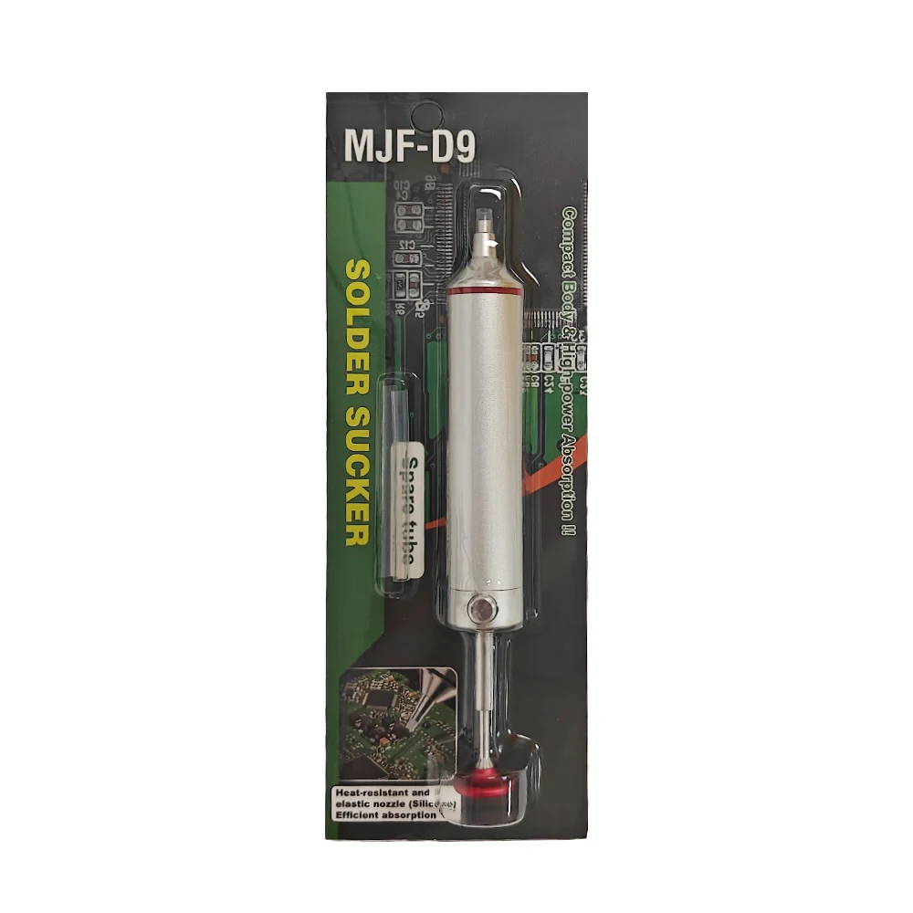 ANSIKI MJF-D9 Solder sucker Aluminum alloy Desoldering Pump Suction Tin Gun for Electronic component Welding Repair Tool view 6