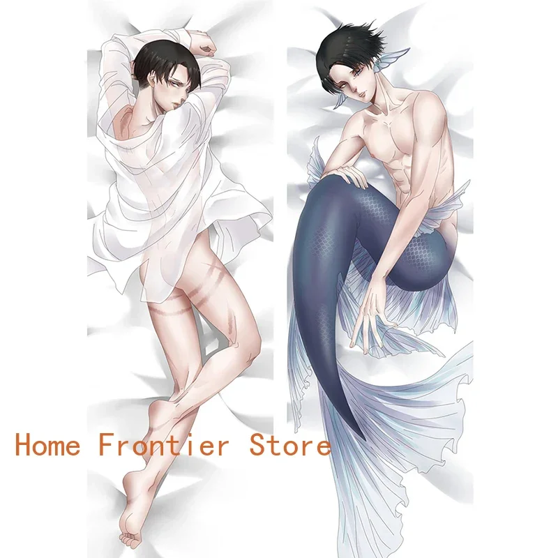 Body Attack on Titan Boyfriend Pillow Case Anime Dakimakura Waifu 3D Double-side Decorative Pillow Cover Cushion