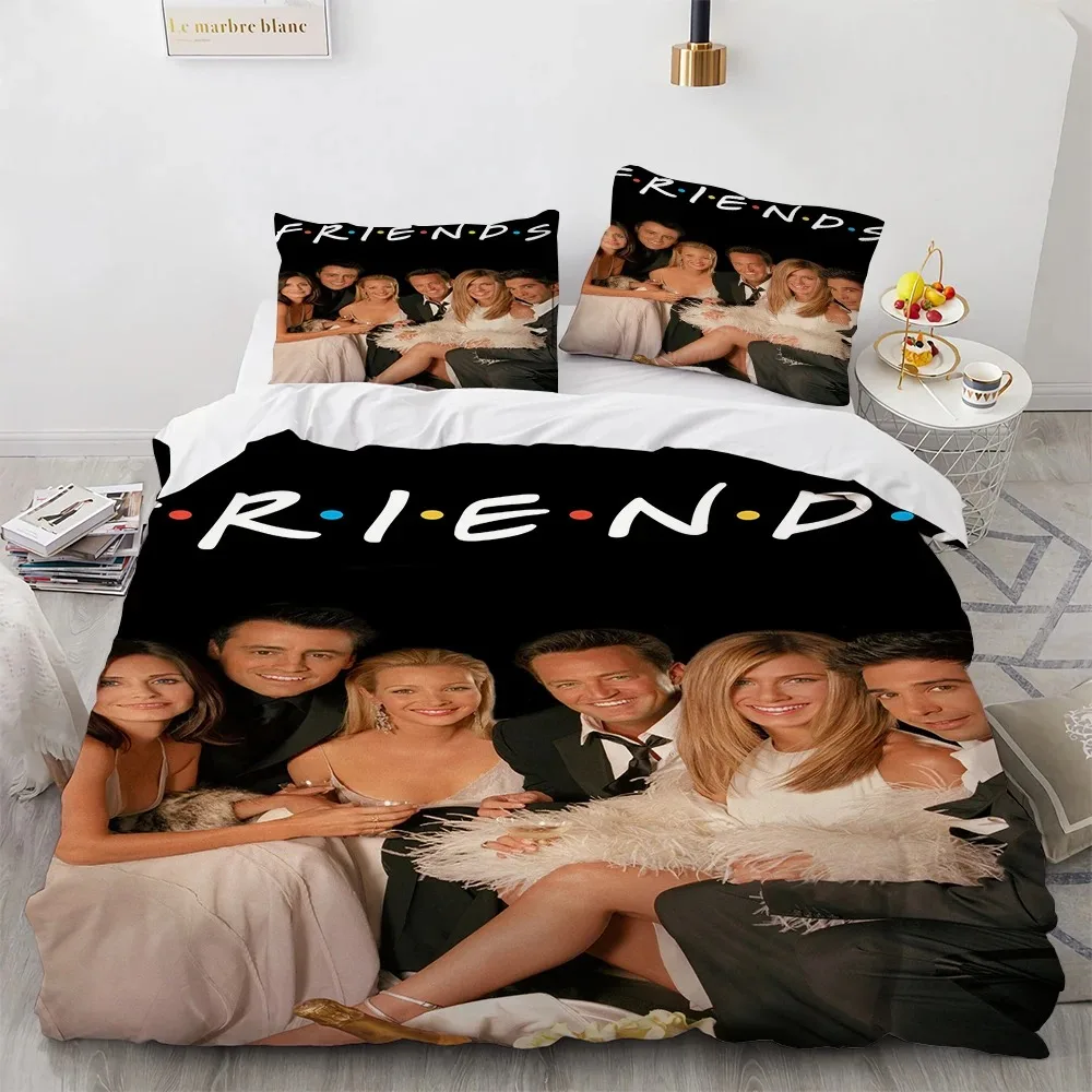 

Friends TV Show Bedding Set Duvet Cover With Pillowcase Twin Full Queen King Bedclothes Bedroom Decor