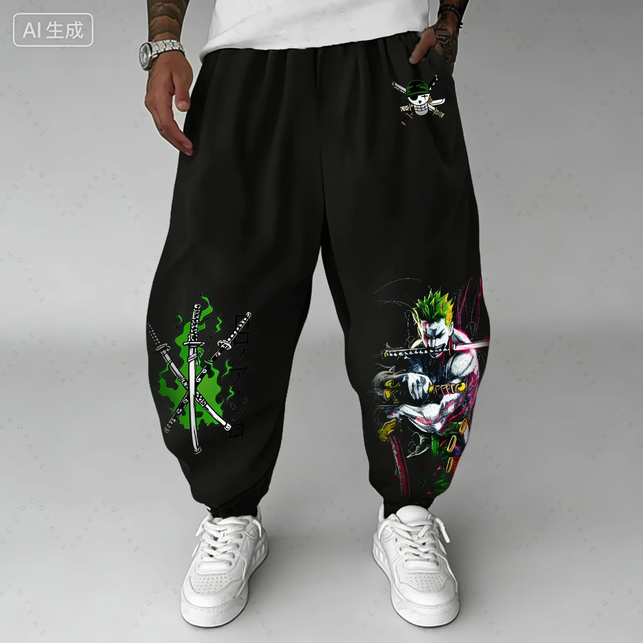 

Брюки с принтом «Однажды в аниме» (One Piece) с Луффи, японская анимация, осенняя мода, спортивные, дышащие леггинсы для мужчин и женщин, 2026