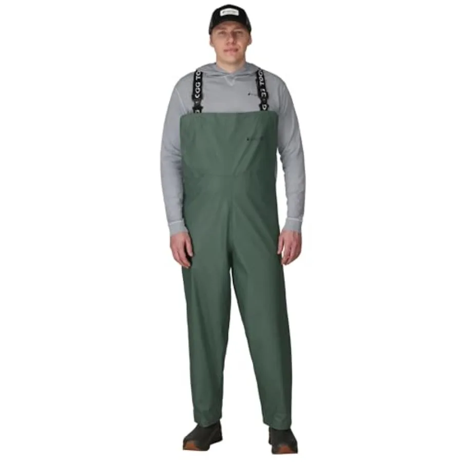 

mens Waypoint Angler Waterproof Durable Bibs With 4-way Stretch in Olive Green for Outdoor Fishing Adventures