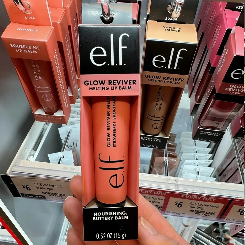 ELF Glow Reviver Plumping Lip Oil Non Sticky Ultra Glossy Nourishing Smoothing Plumping Lip Oil Minty Fresh Tinted Elf Lip Gloss