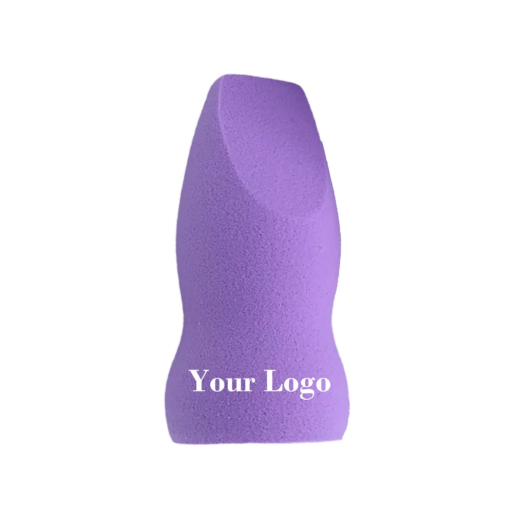 100pcs Custom Logo Cosmetic Makeup Sponge Blending Sponge Private Label Blender Makeup Tools For Foundation Puff Blender