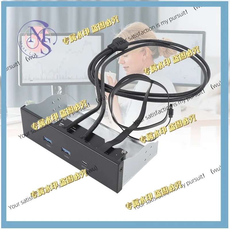 Front Panel Hub GEN2x2 USB A TYPE C 3 Ports 5.25