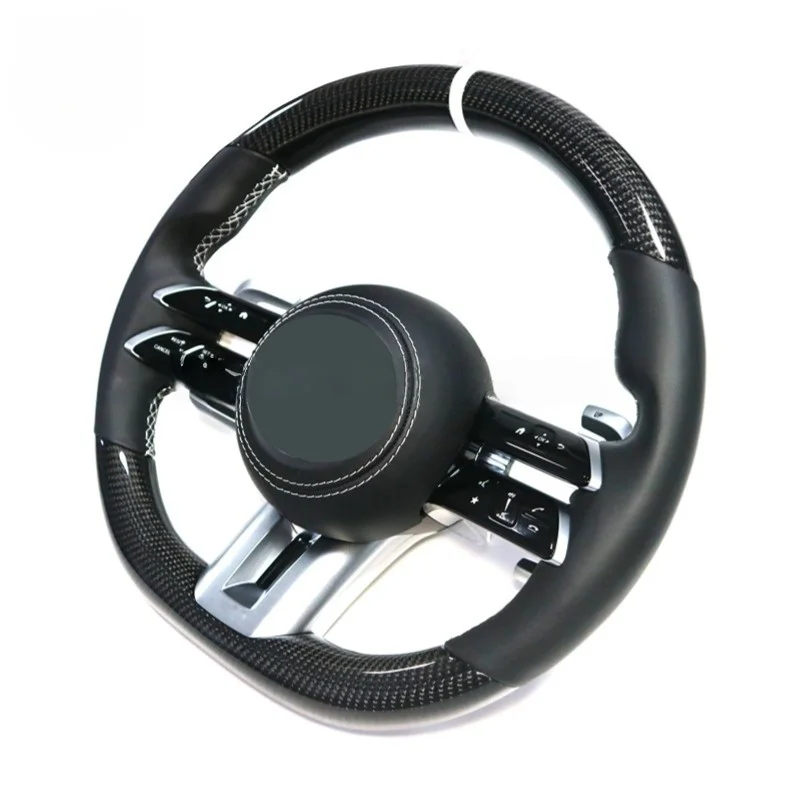 

FORMercedes bz a B C E Class Steering Wheel Carbon Fiber Track Edition Dragonfly Design Direct Fit Replacement