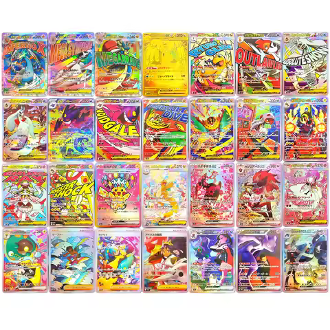28 Style Proxy Pokemon Card Ptcg Mega Dream M2A Dragonite Gengar Pikachu EX Ma Mur Japanese Collection Trading Card Game