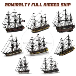 Warship Diorama Model Moc Building Blocks Frigate Technology Brick Set Admiralty Full Rigged Ship Collection Display Toys Gifts