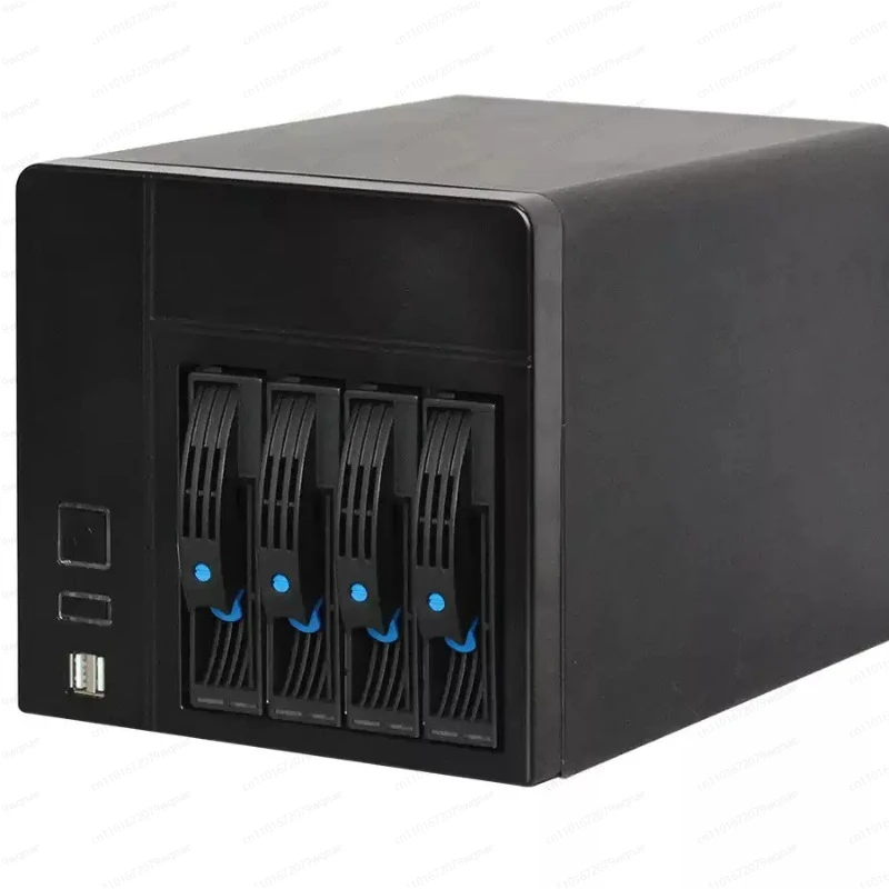 NAS-4 Cloud Storage Box, Personal Data Server for Remote Work & Home Office, Network Drive Enclosure