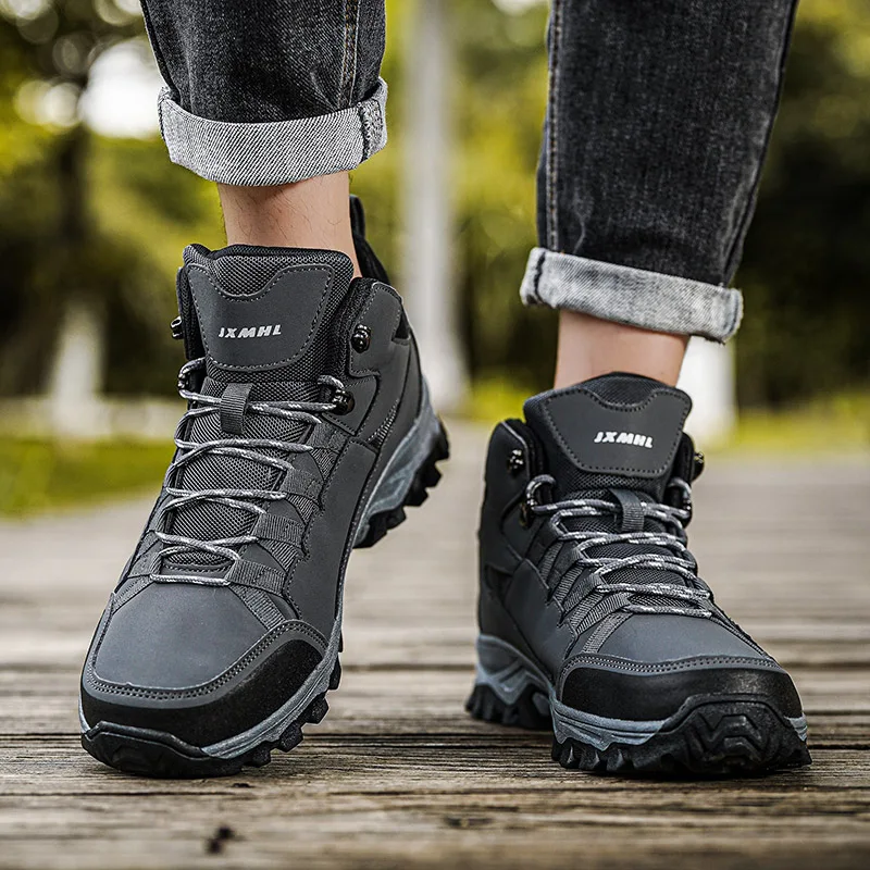 

Походная обувь, женская уличная противоскользящая плюшевая обувь на шнуровке, мужская амортизирующая дышащая повседневная мужская обувь, женская обувь