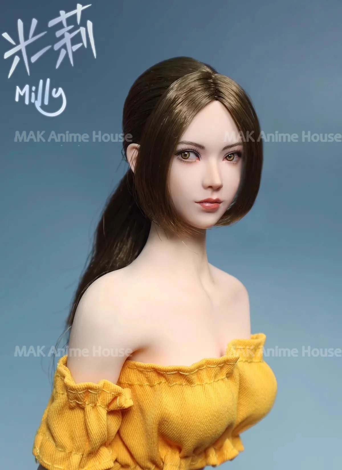 JKTOYS K-007 1/6 Bellezza Asiatica Dolce Milly Occhi Mobile Testa Sculpt Intagliare Misura 12 ''Femmina Soldato Action Figure Corpo