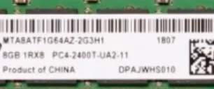 

Для MTA8ATF1G64AZ-2G3H1 8g ddr4 2400 настольный 8 ГБ 1Rx8 PC4-2400U