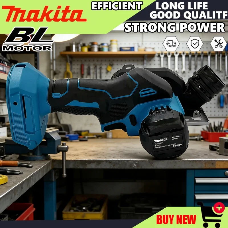 

Makita Cordless Circular Saw 3 Inch Handheld Angle Grinder Rechargeable Cut Off Electric Tool for Cutting Metal Wood Tile Marble