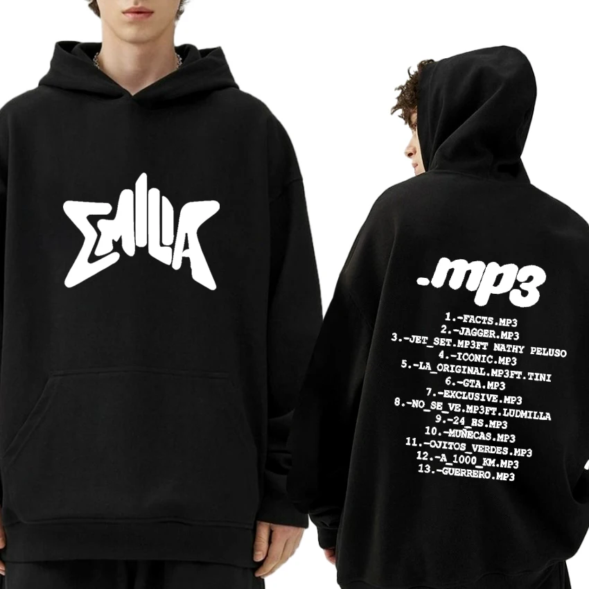 

Hot Sale 2024 New Album MP3 Emilia Mernes Hoodie Men Women Fashion Y2k Sweatshirt Unisex Oversized Fleece Long sleeve pullovers