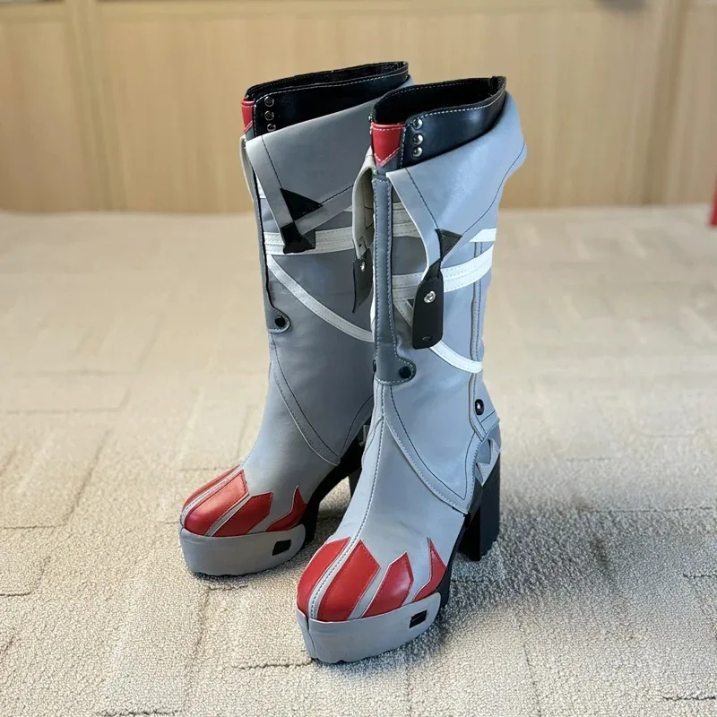 Jane Doe Scarpe Cosplay Gioco Zenless Zone Zero Cosplay/ZZZ Cosplay Jane Doe Scarpe Stivali Scarpe di Halloween Taglia 35-46 Personalizzato
