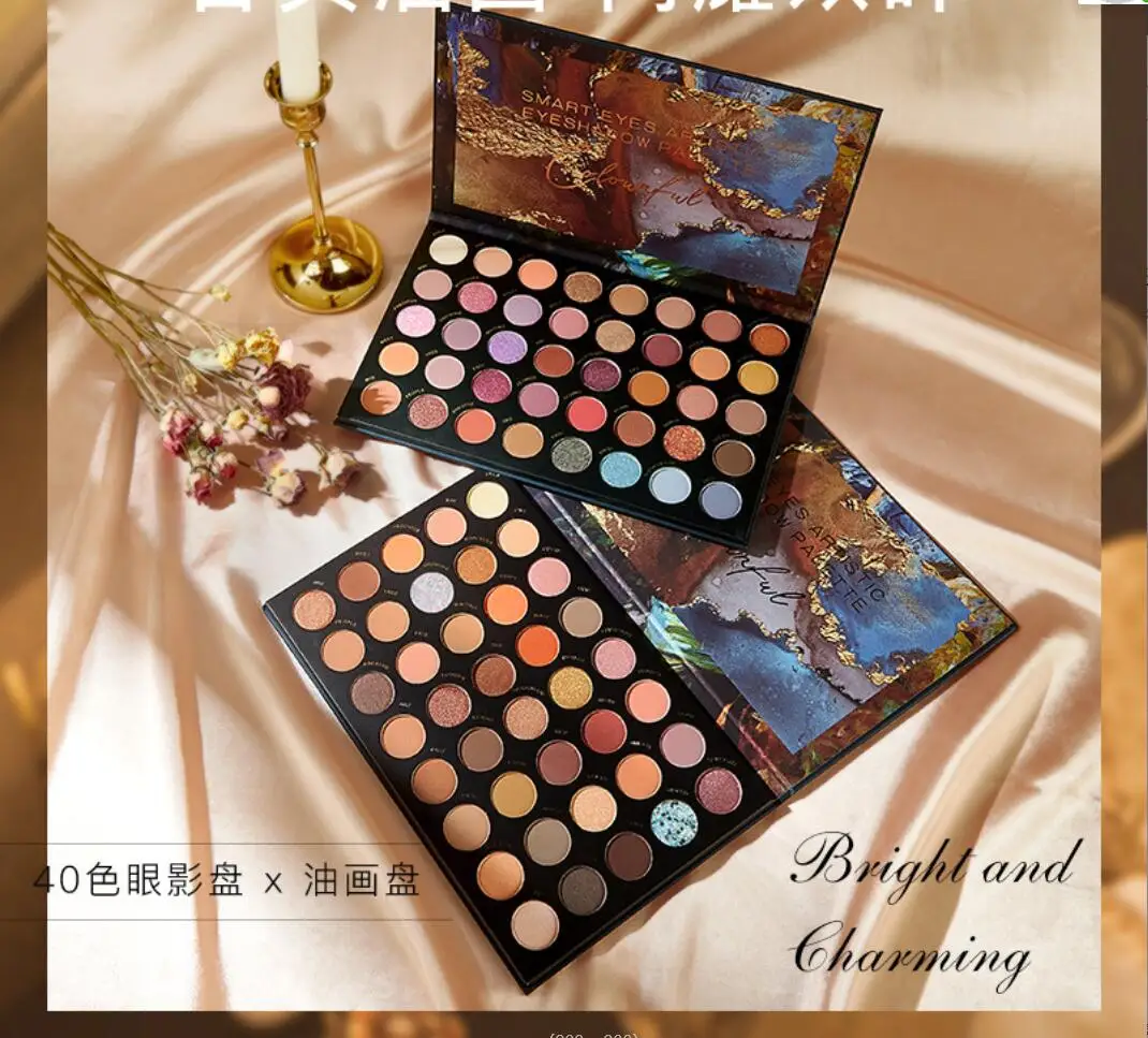 New 40 Color Eyeshadow Palette Pearlescent Matte Makeup Palette T2501