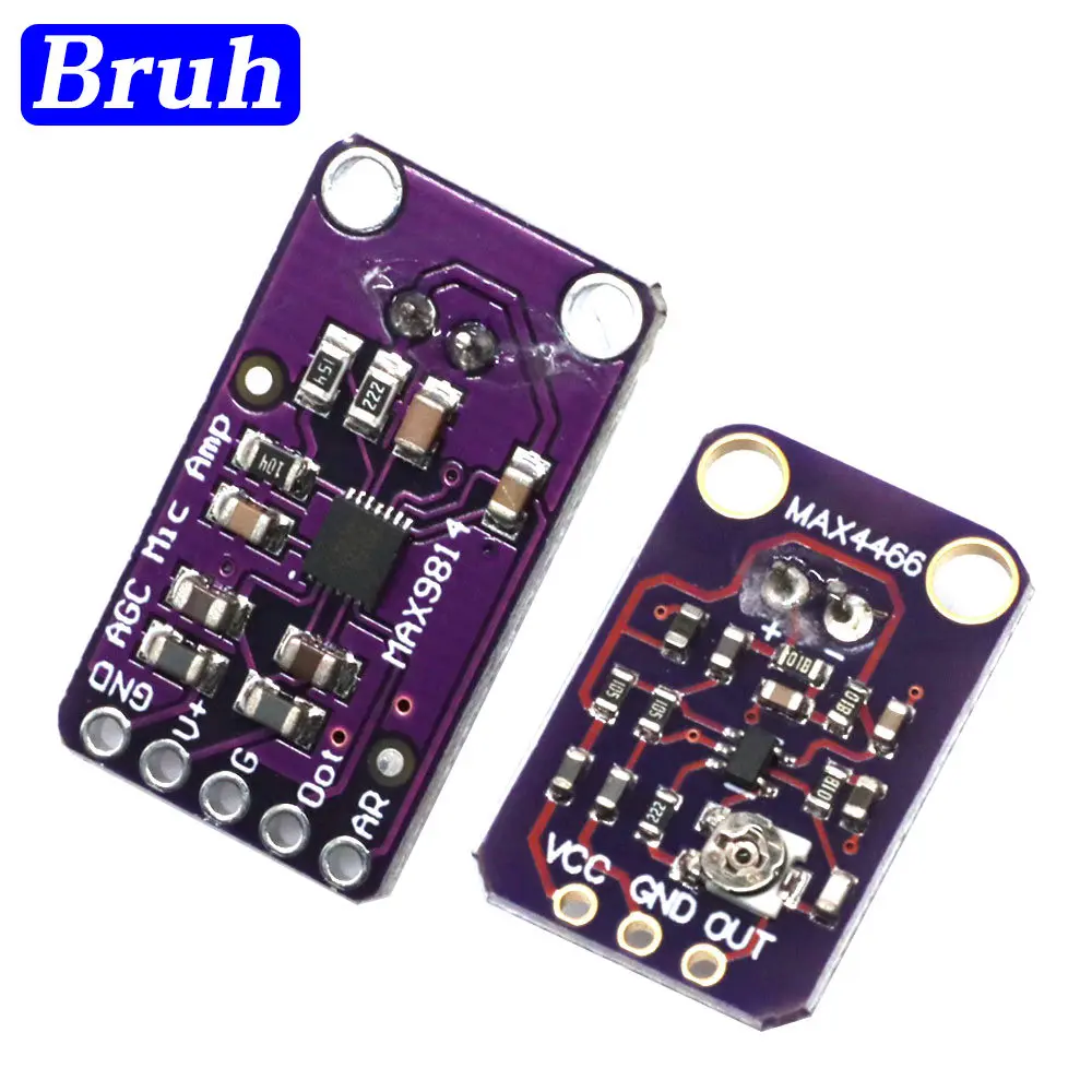 MAX4466 Electret Microphone Amplifier Module MAX4466 Adjustable Gain For Arduino MAX9814 Microphone AGC Board Sound Sensor