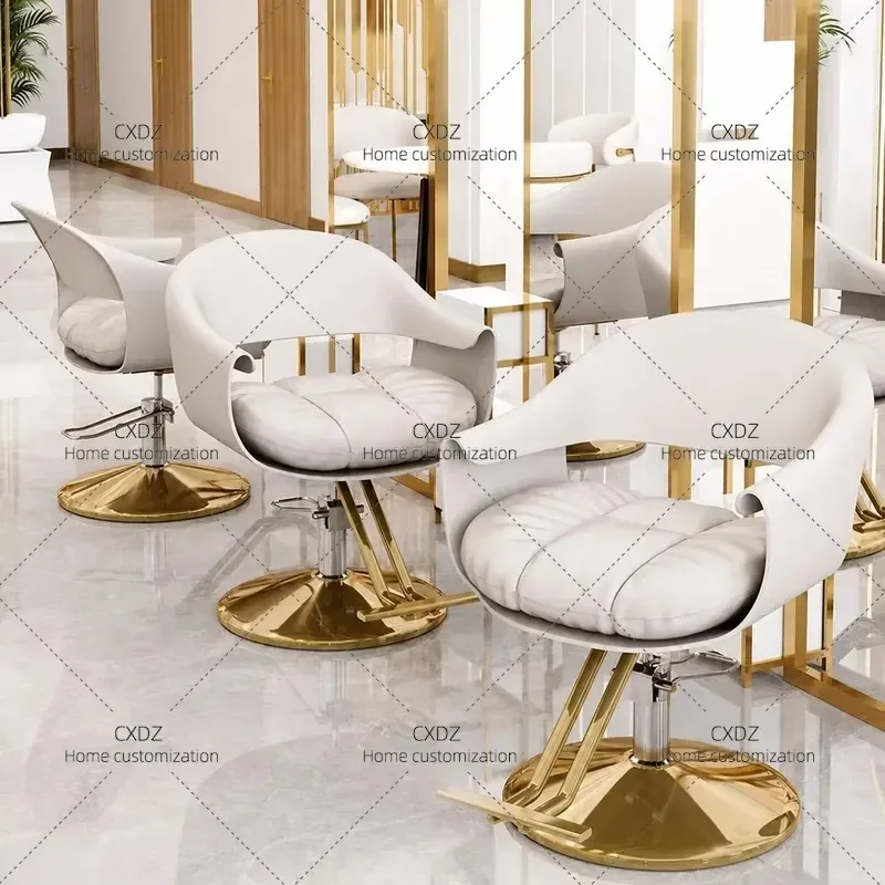 Modern Simple Beauty Salon Chair Multi Functional Rotating Lift Barber Shop Hairdressing Massage Chair Wholesale