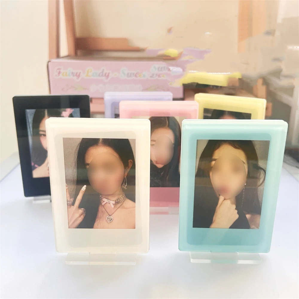 Star Chasing Photo Frame Lightweight Acrylic Photo Frame Double-Sided Photo Display Stand Insert Card Stand Card Frame For Gift