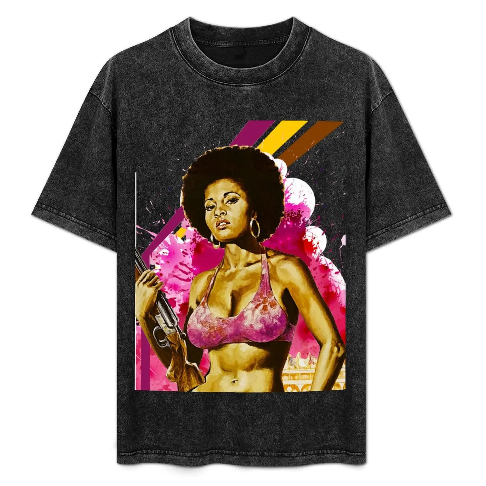 Camiseta Coffi marrón para fitness, de secado rápido y manga corta