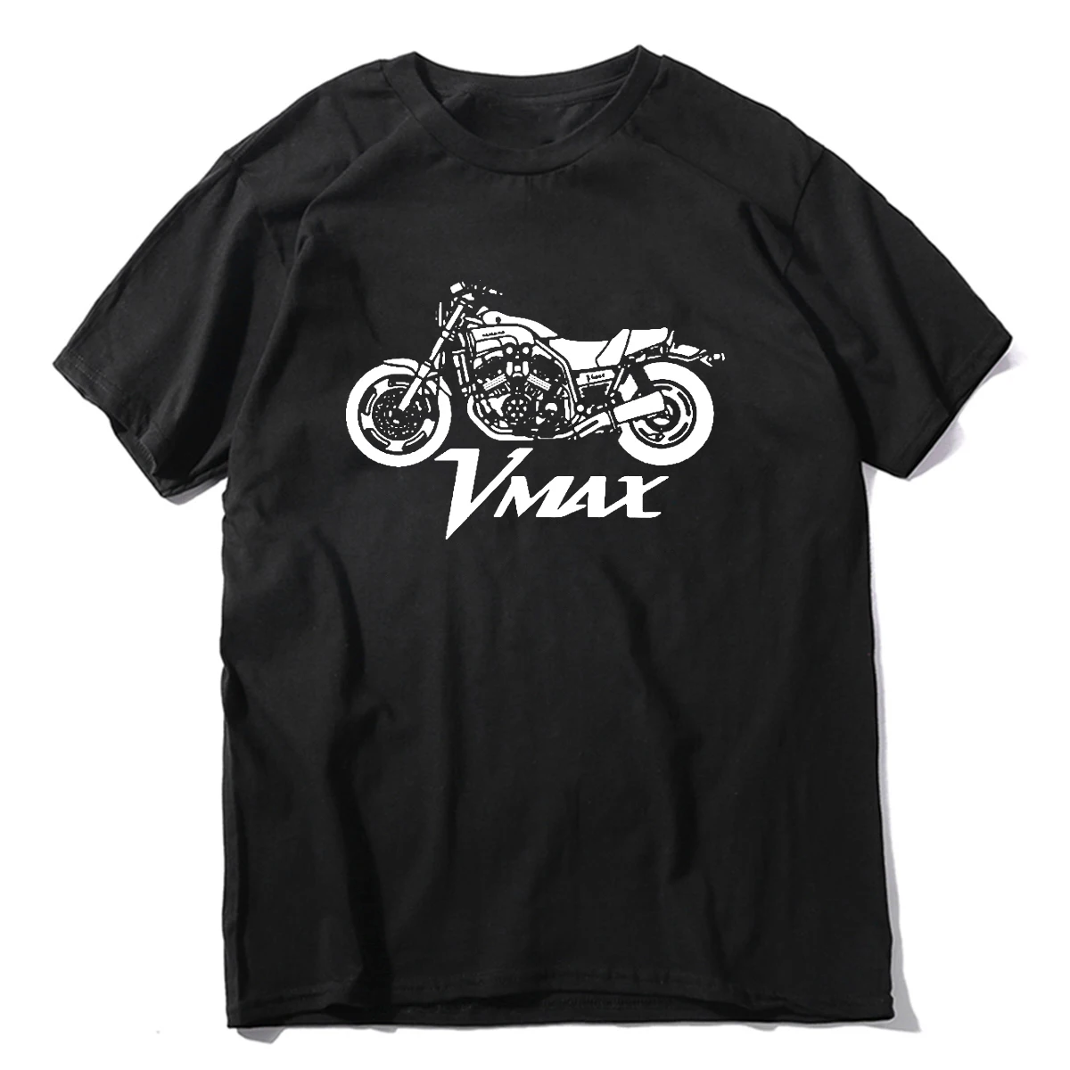 2024 Hot Sale T shirt Homme 100% cotton O neck For Tall And Big Men T-Shirt V-Max Vmax 1200 1700 Skull Tee Shirt