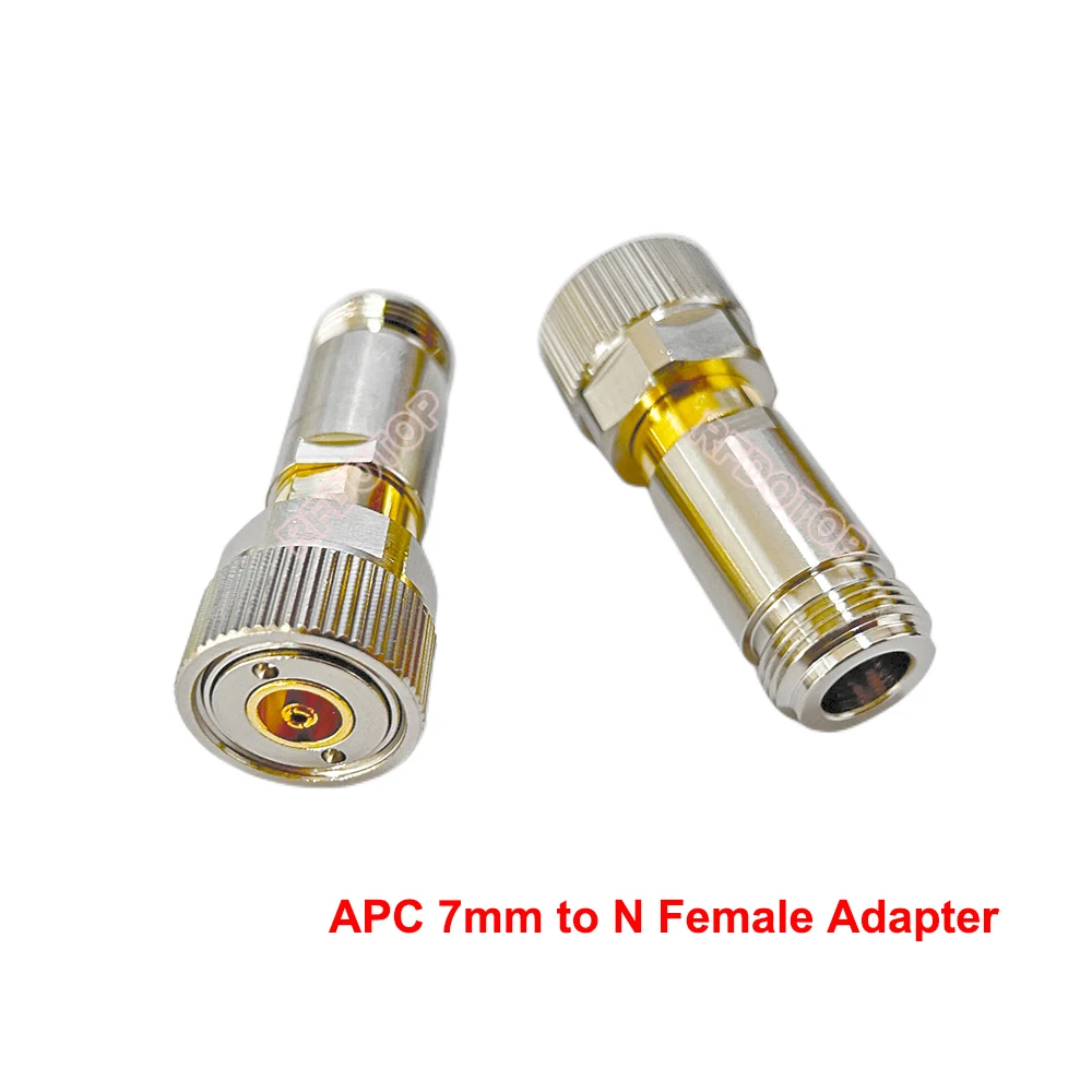 10PCS/lot APC7mm to L16 N Female Jack Connector for Network Analyzer High Frequency Test Calibration L16 N-K to APC-7 RF Adapter