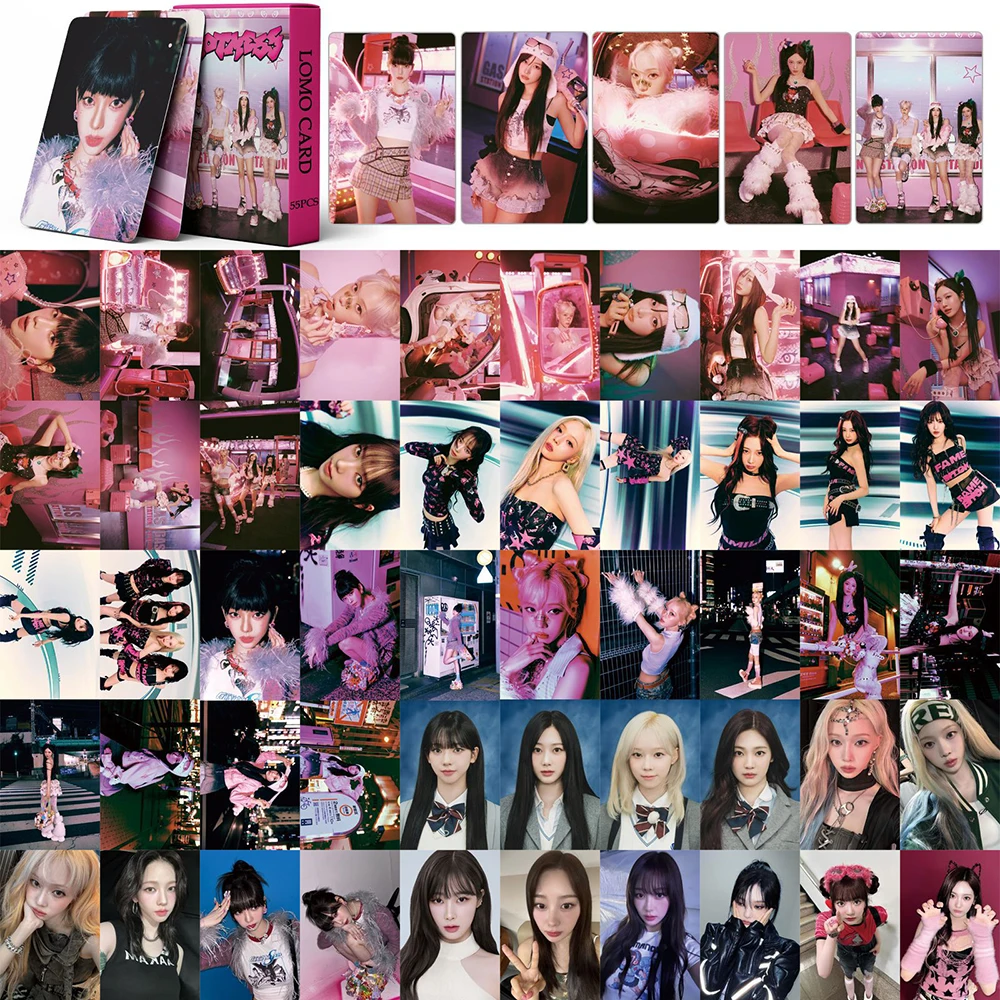 55 ชิ้น/เซ็ตKpop Aespa Lomoการ์ดใหม่อัลบั้มSVAGEฤดูหนาวNINGNING Photocardเกาหลีแฟชั่นน่ารักแฟนของขวัญ