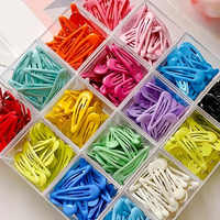 20pcs pastel-colored, cute, colorful hair clips for girls, stylish, cartoon-themed, children's hair accessories