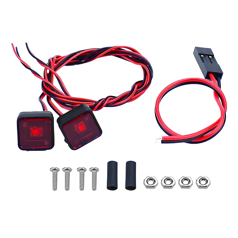RC Auto Quadrat Oval Scheinwerfer LED Position Lampe Seite Licht Warnung Licht für Tamiya Traxxas Yikong MJX H8H FMS