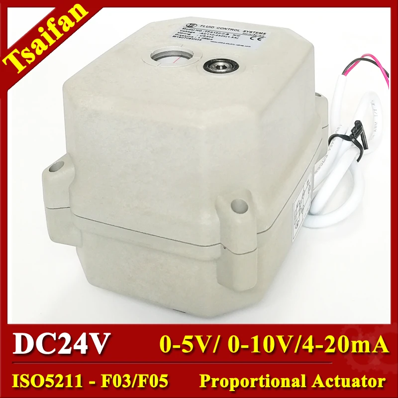 Analógico Atuador Modulador Proporcional Válvula Atuador Conexão Face Iso5211 F03 F05 05v010v420ma Flange