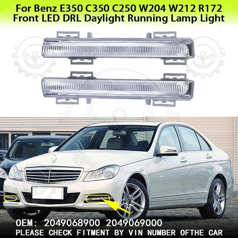 

Для Mercedes Benz E350 C350 C250 W204 W212 R172 Передние светодиодные DRL дневные ходовые огни 2049068900 2049069000