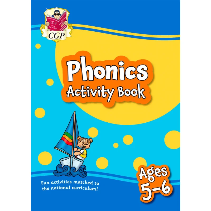 

New Phonics Activity Book For Ages 56 Year 1 CGP TEAM Coordination Group Publications 9781789088915 Book