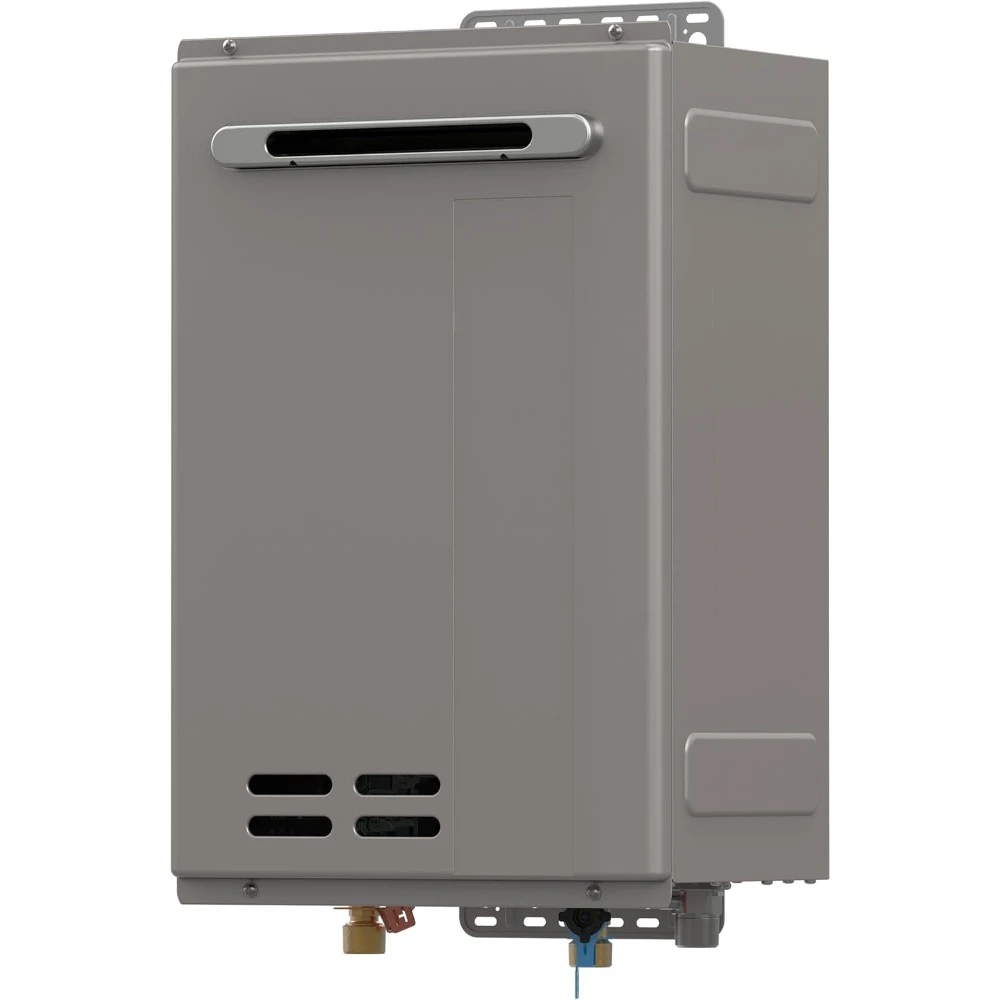 3 High Efficiency Non-Condensing Outdoor Tankless Natural Gas Water Heater, 7.0 GPM, Gray Product Dimensions13.5